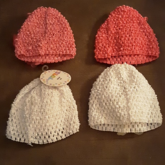 4 wee tots infant hats one new with tags 3 without - Picture 2 of 3